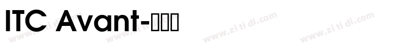 ITC Avant字体转换